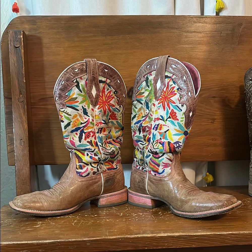 Ariat square toed boots